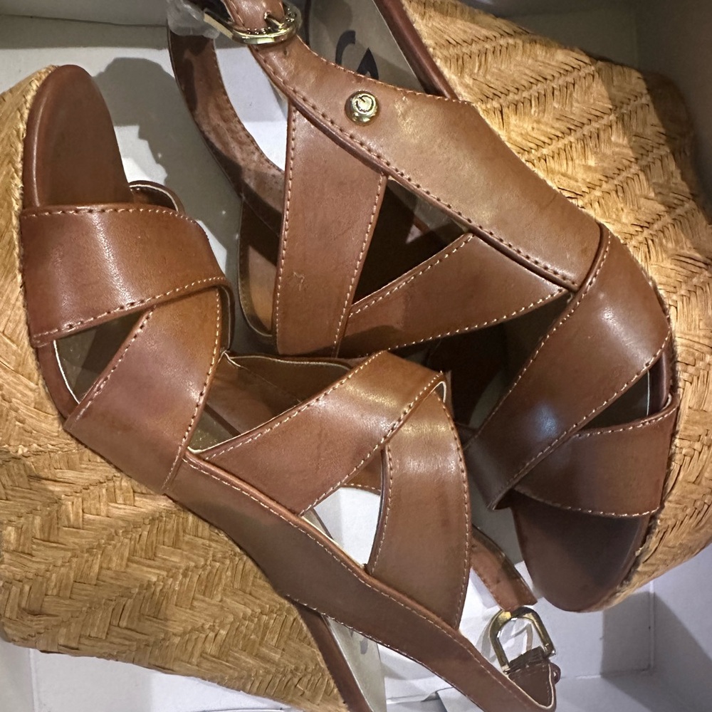 Brown Wedge Sandals